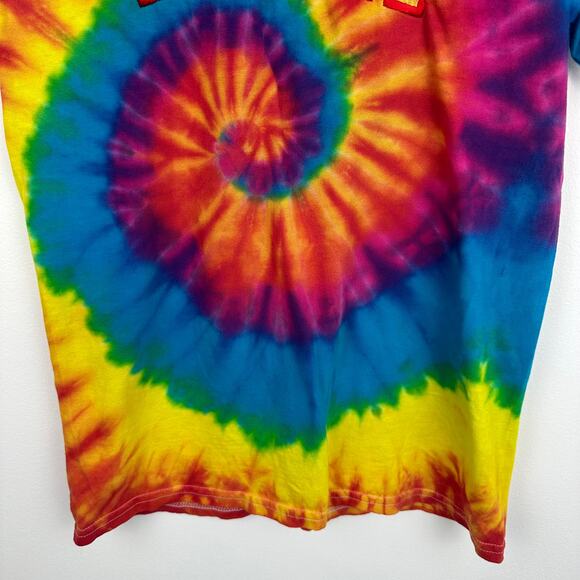 Gildan Heavy Cotton Unisex Iowa State Cyclones Football Tie-Dye T-Shirt Small - Picture 5 of 11